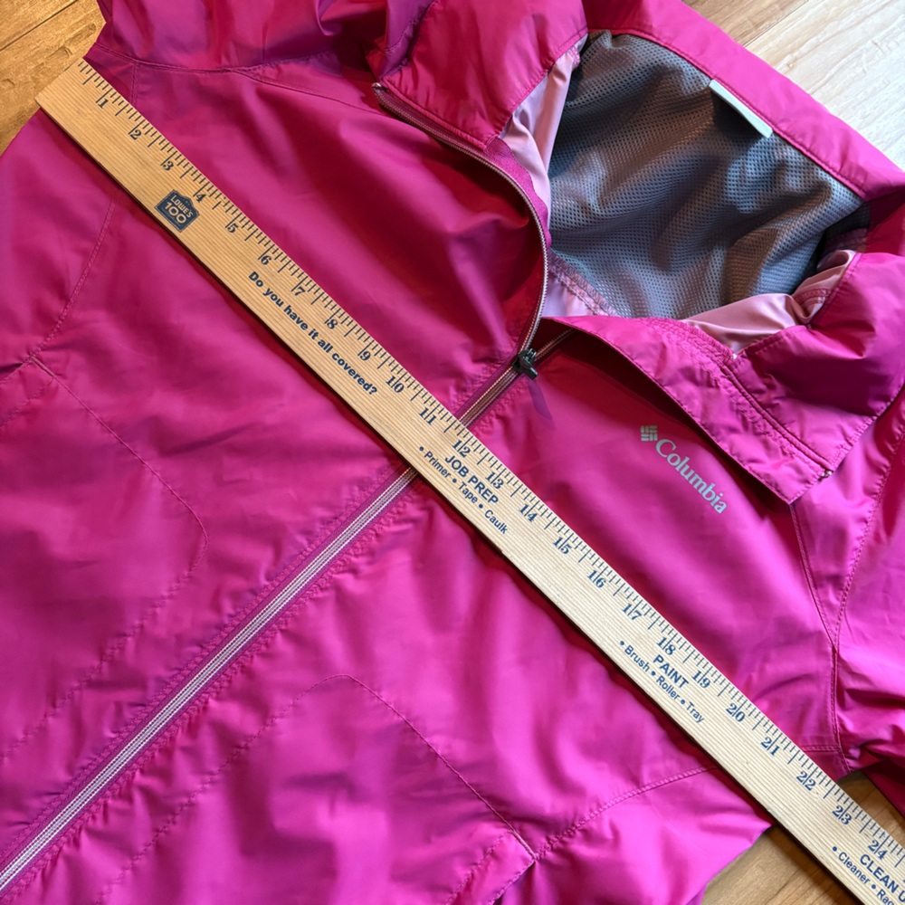 Columbia Women's Pink Windbreaker Jacket XL - Picture 7 of 9